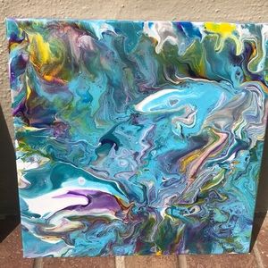 Original acrylic pour painting
